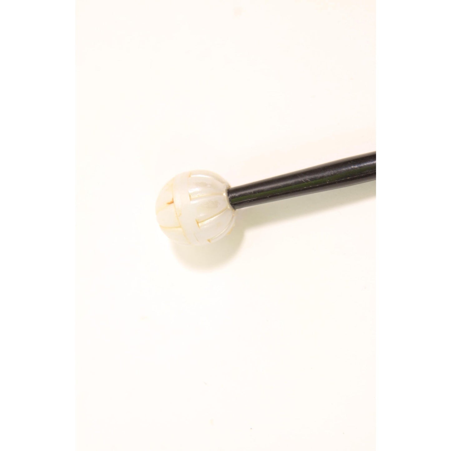 1940s 1950s Black and White Plastic Stick Hair Pin
