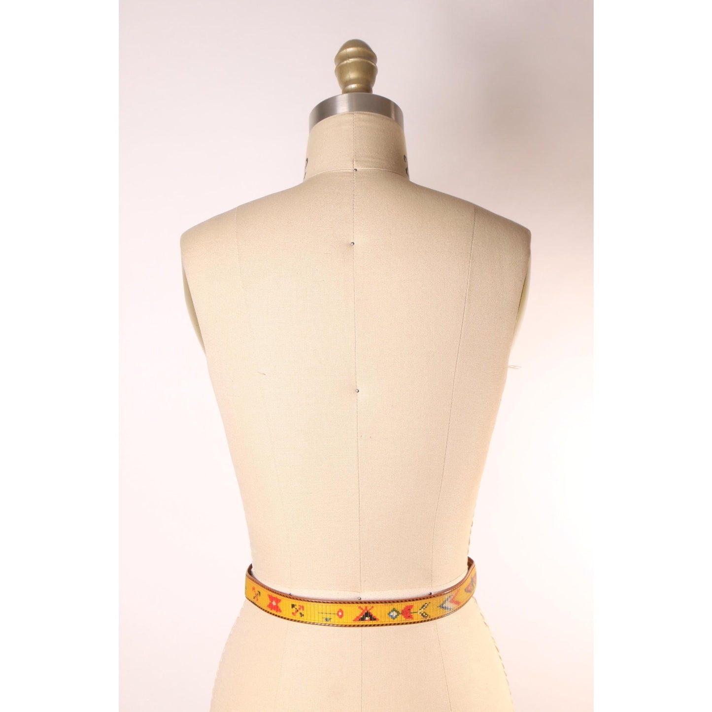 1950s Novelty Plastic Native American Western Novelty Design Belt