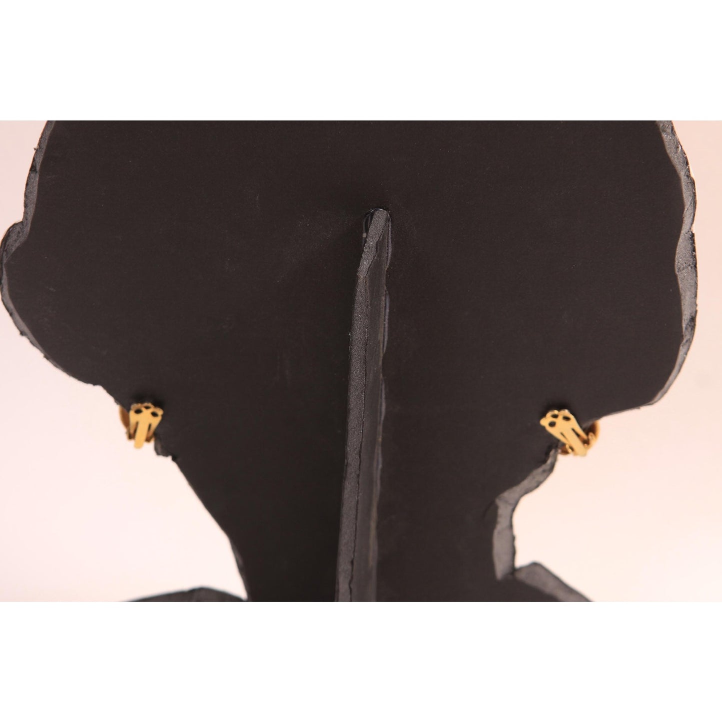 1950s 1960s Gold Tone Metal Swirl Clip On Earrings