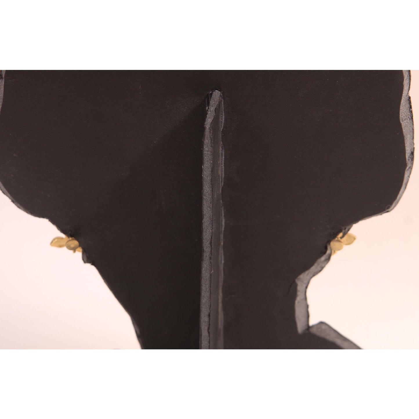 1950s Gold Tone Metal Swirl Abstract Screw Back Earrings