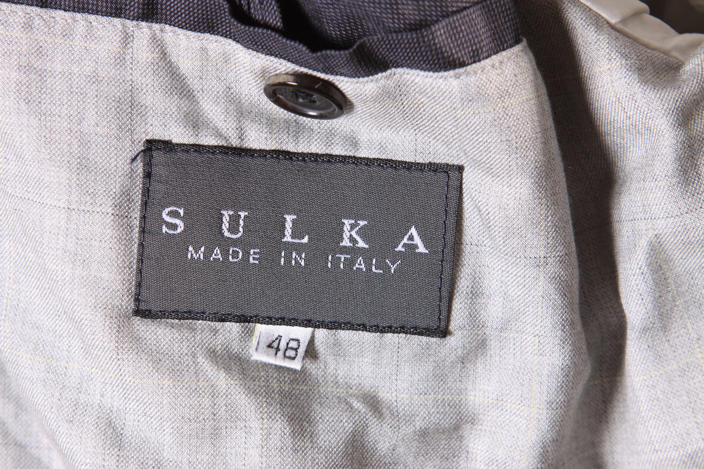 1980s 1990s Blue Gray Long Sleeve Lined Zip Up Jacket by Sulka-XL