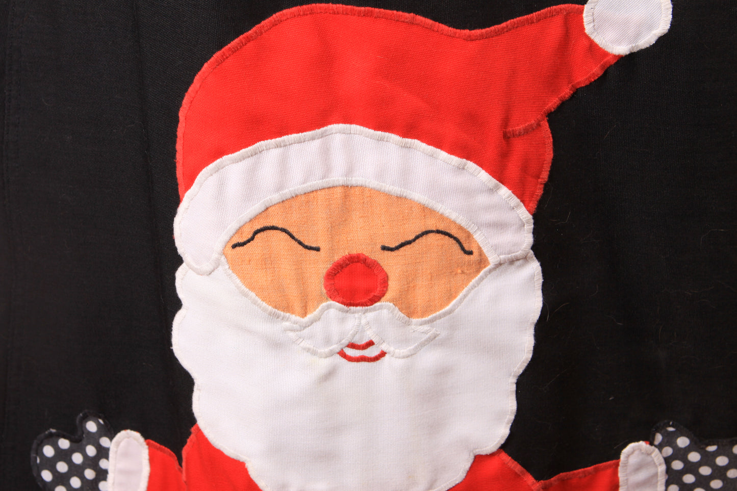1970s Novelty Christmas Santa Presents and Mice Patchwork Wrap Skirt -M