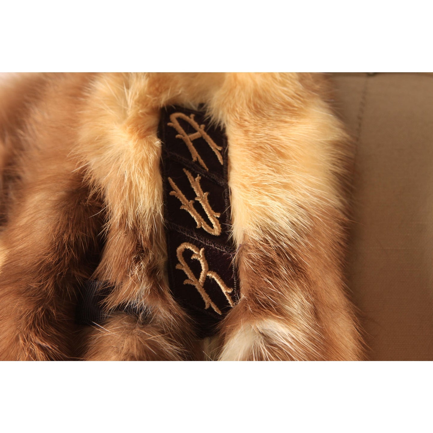 1950s Brown Four Piece Mink Fur Pelt Shawl Wrap