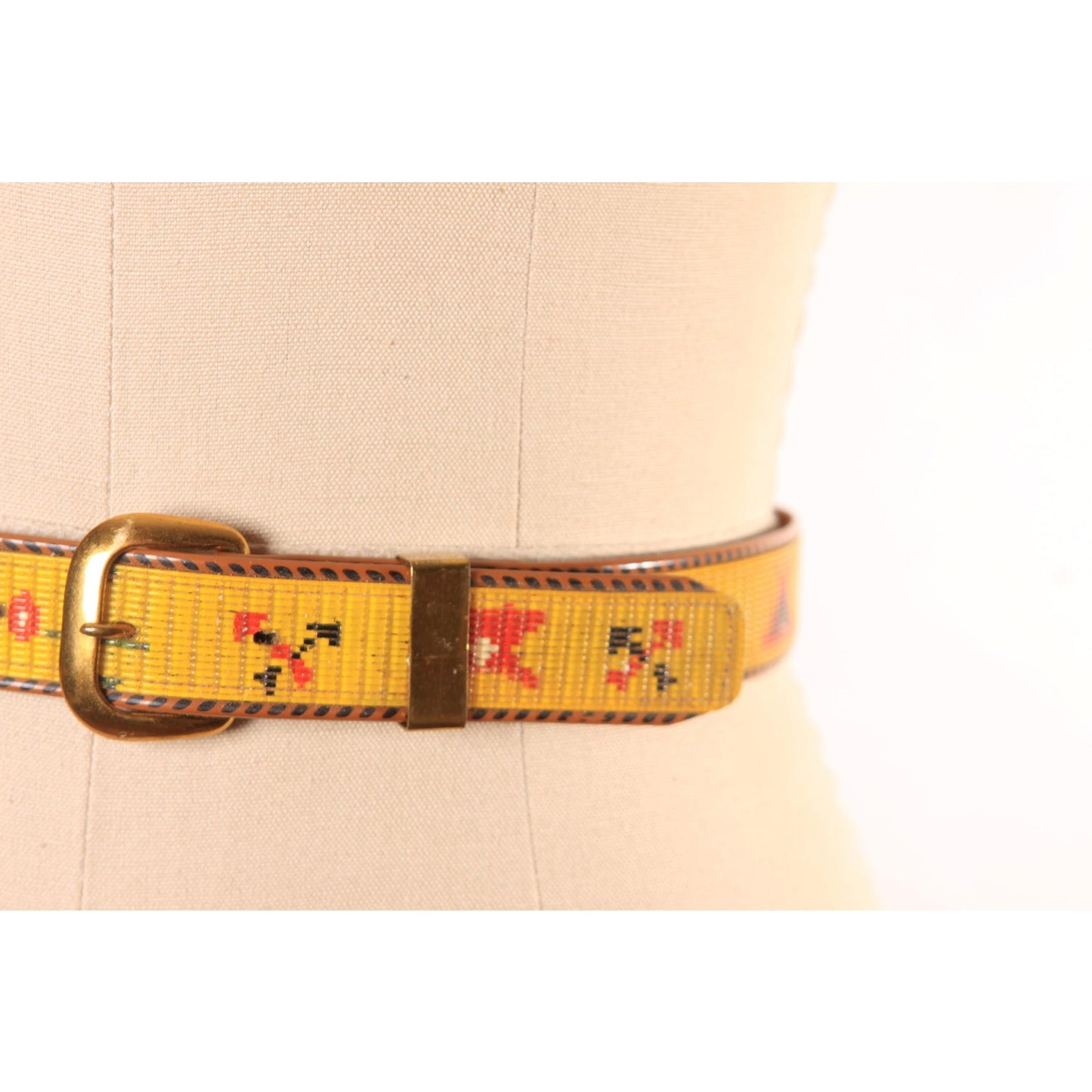 1950s Novelty Plastic Native American Western Novelty Design Belt
