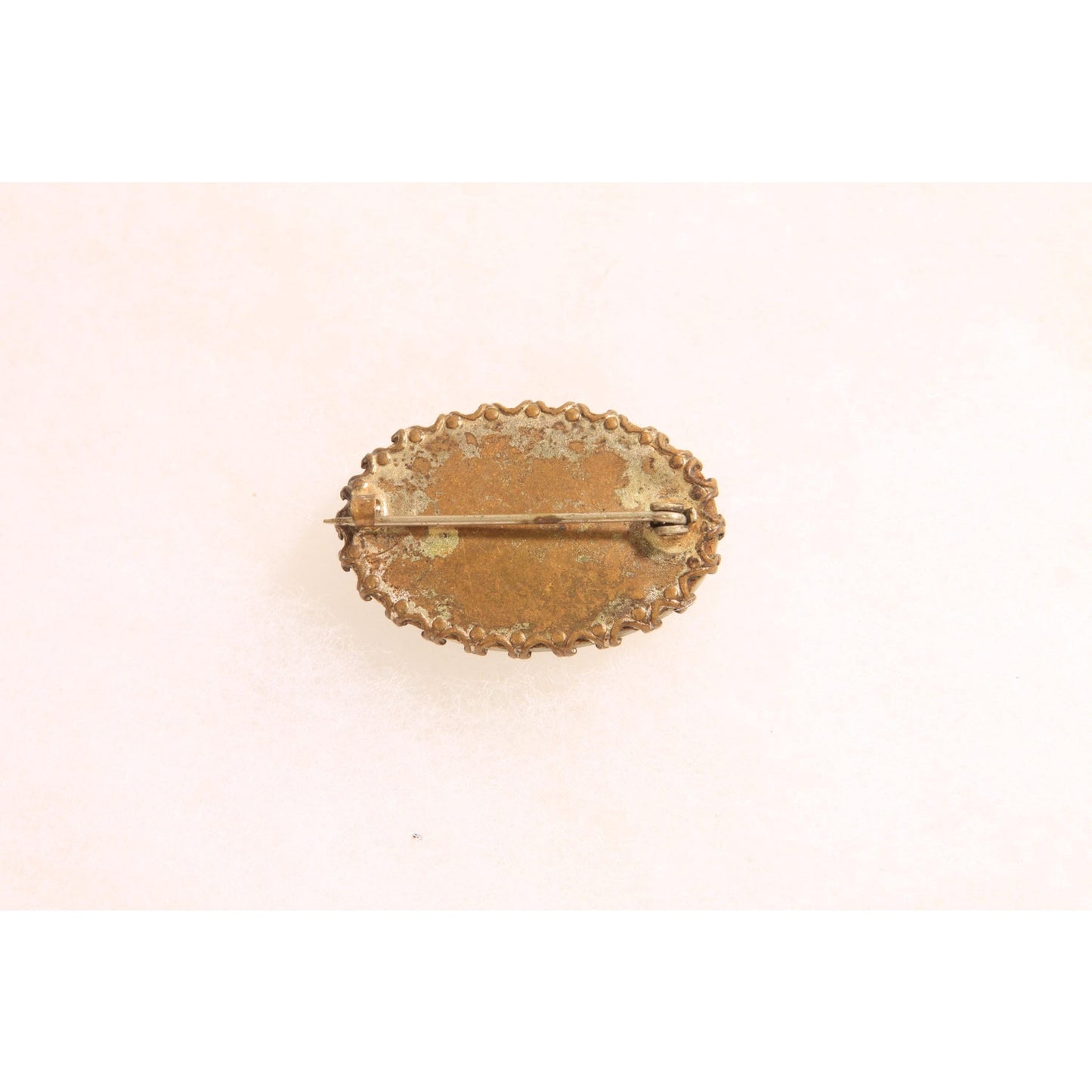 Antique 1800s 1900s Greek Revival Blue and White Brooch