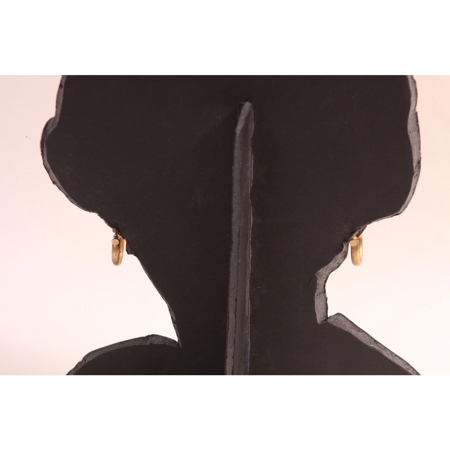 1950s Gold Tone Foliage Engraved Hoop Screw Back Earrings