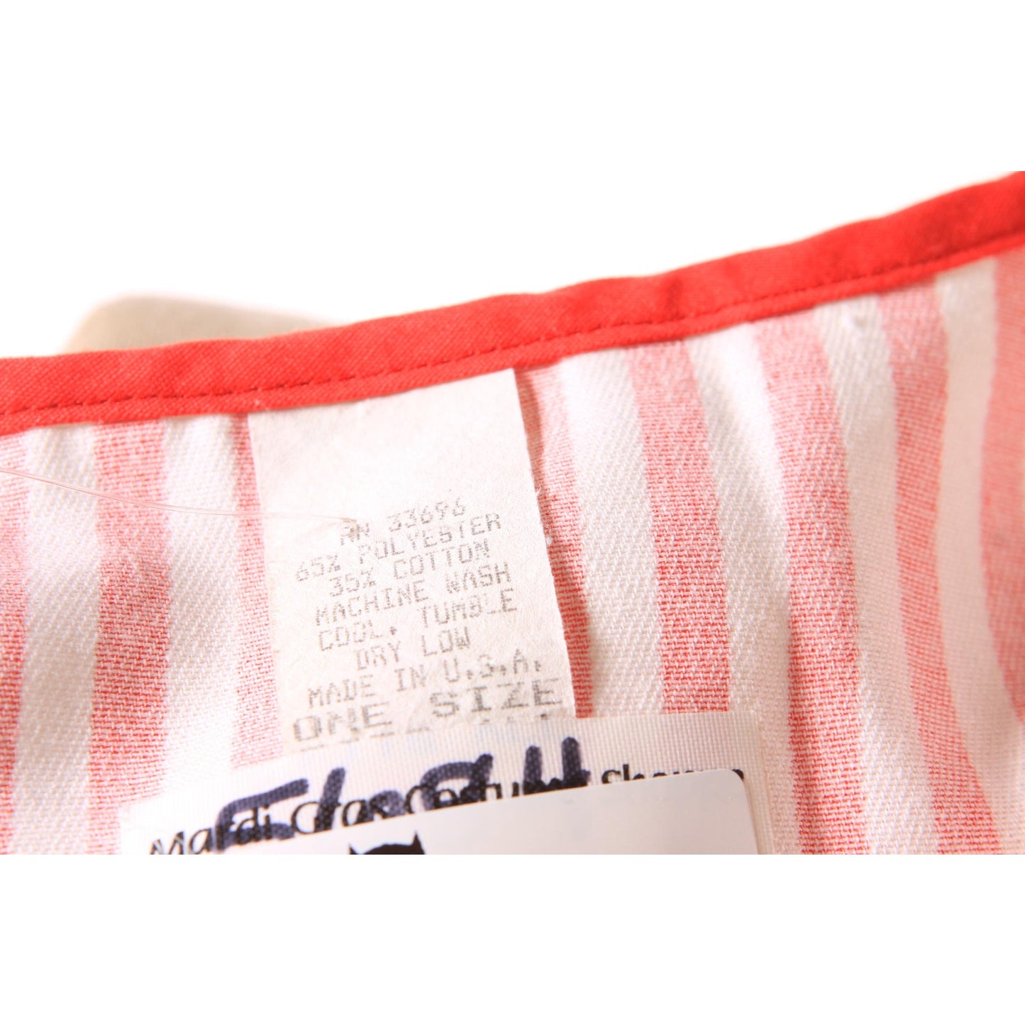 1980s Red and White Striped Adjustable Barbershop Quartet Costume Vest