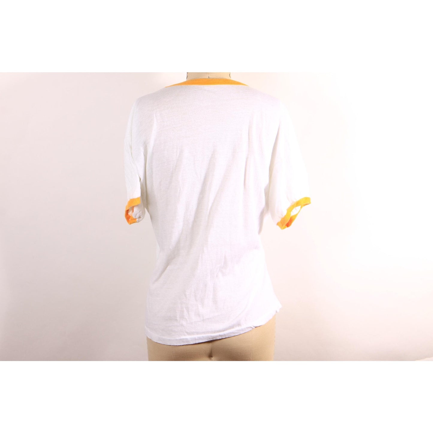 Late 1970s Early 1980s White and Yellow Flying Plane Sun N Fun Lakeland Florida T-Shirt