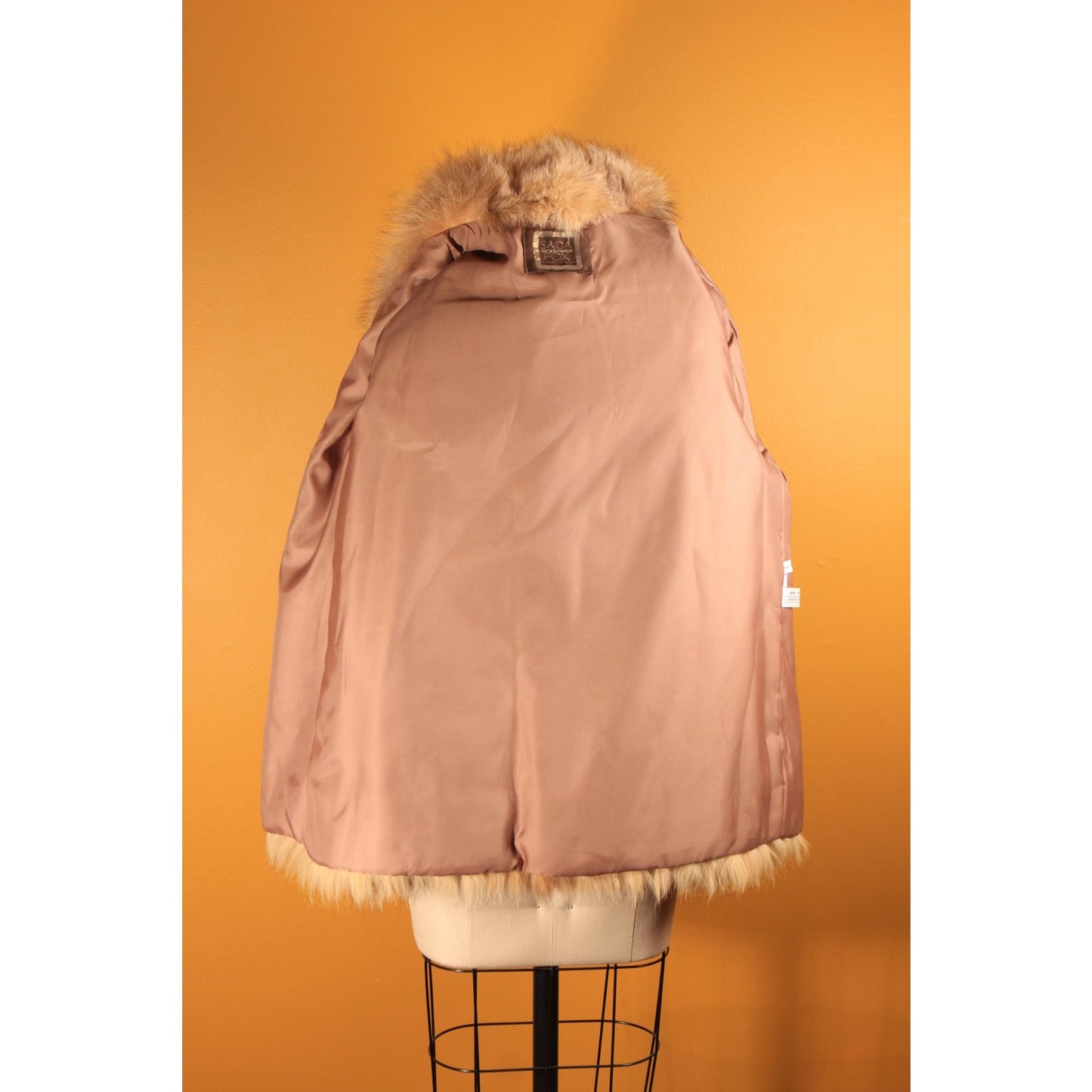 1970s Brown Fox Fur Long Sleeve Coat by Saga Fox Fur for PD Furs -L