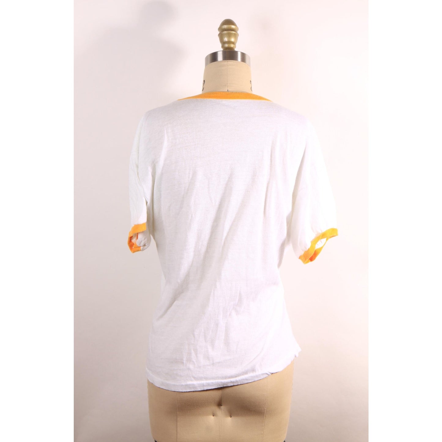 Late 1970s Early 1980s White and Yellow Flying Plane Sun N Fun Lakeland Florida T-Shirt