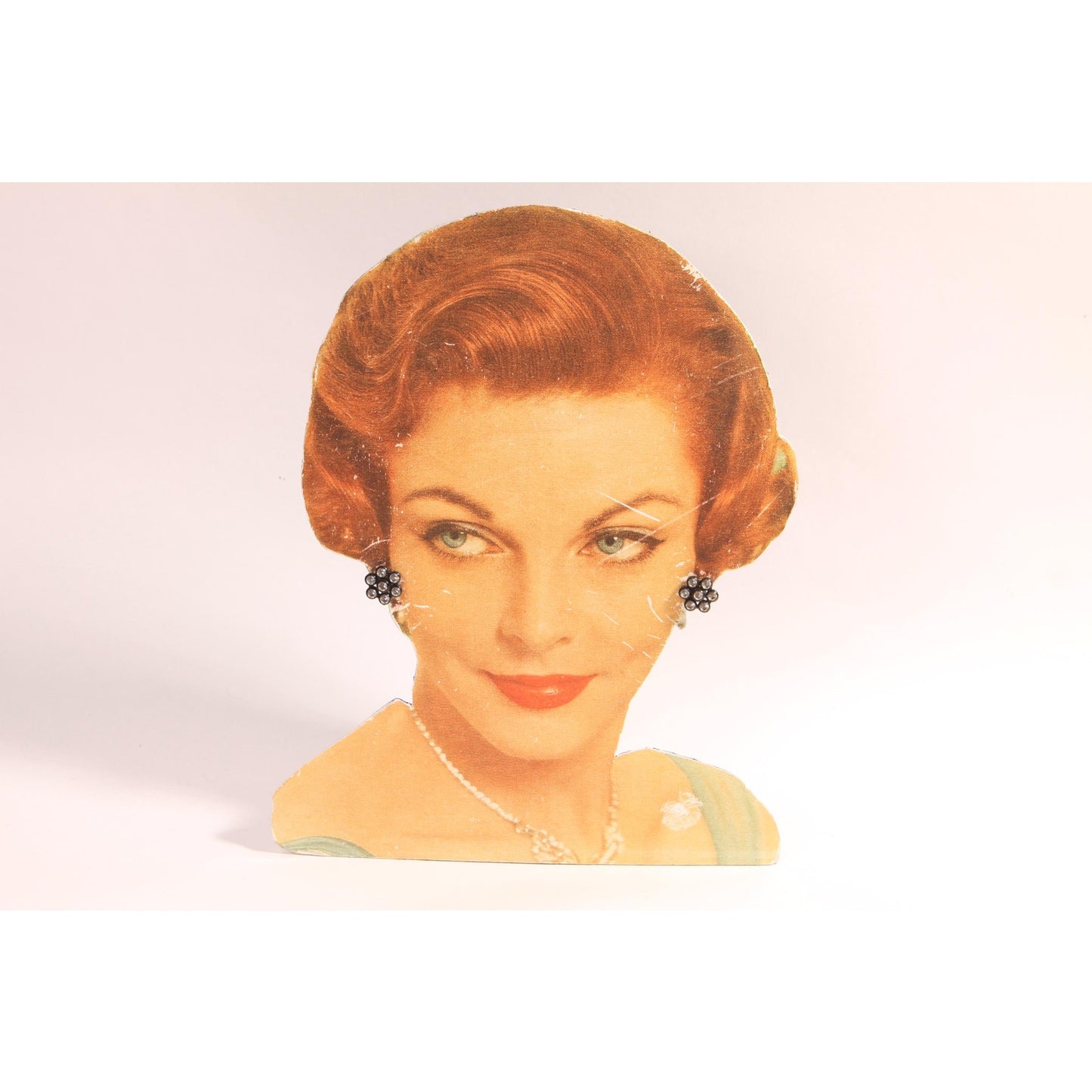 1950s Black Plastic and Rhinestone Cluster Screw Back Earrings