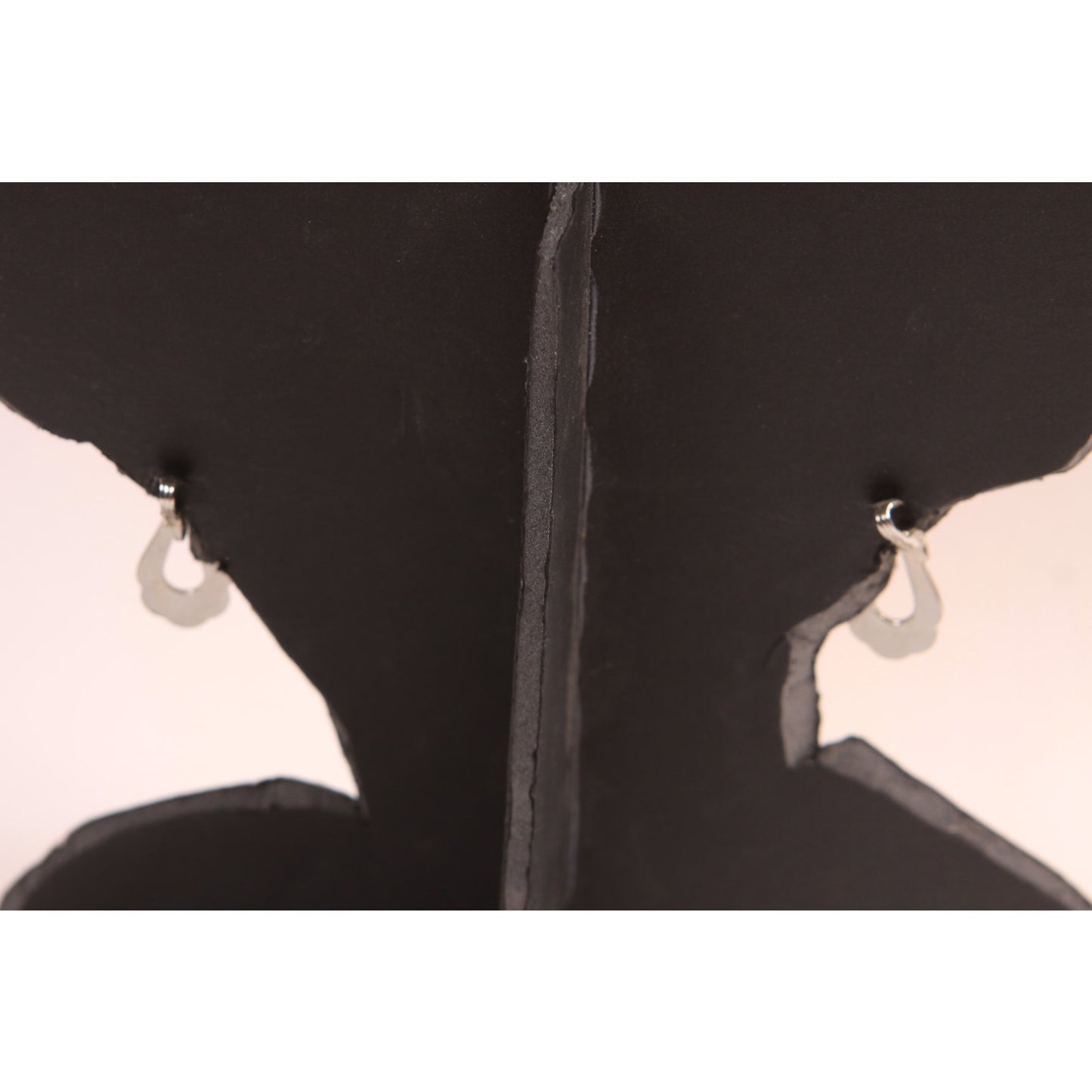 1950s 1960s Silver Tone Dangling Clip On Earrings
