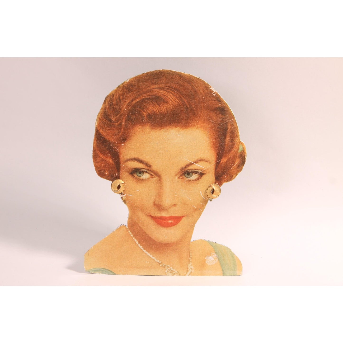 1950s 1960s Gold Tone Metal Swirl Clip On Earrings
