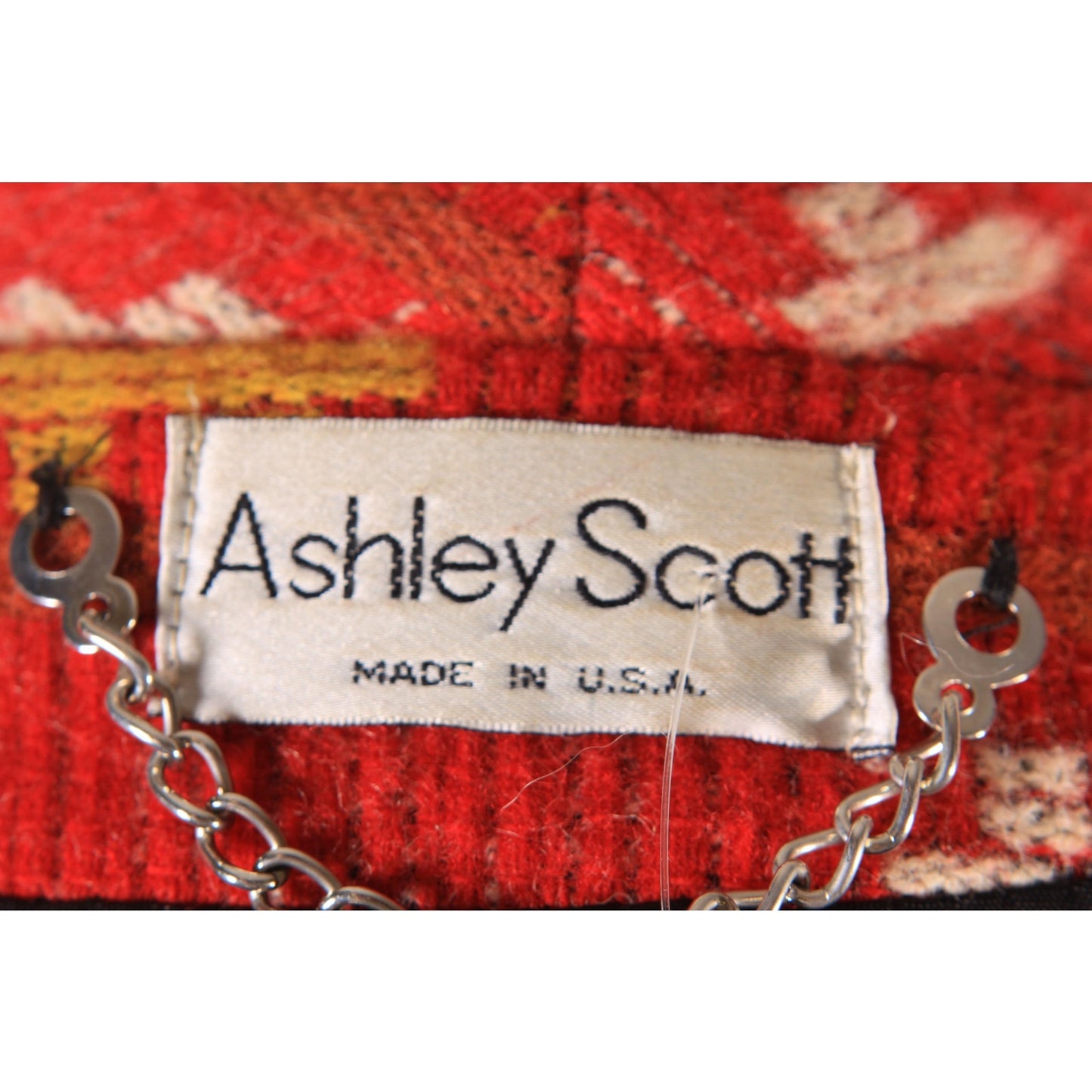 1980s Red, White, Yellow and Blue Southwestern Western Long Sleeve Coat by Ashley Scott -XL