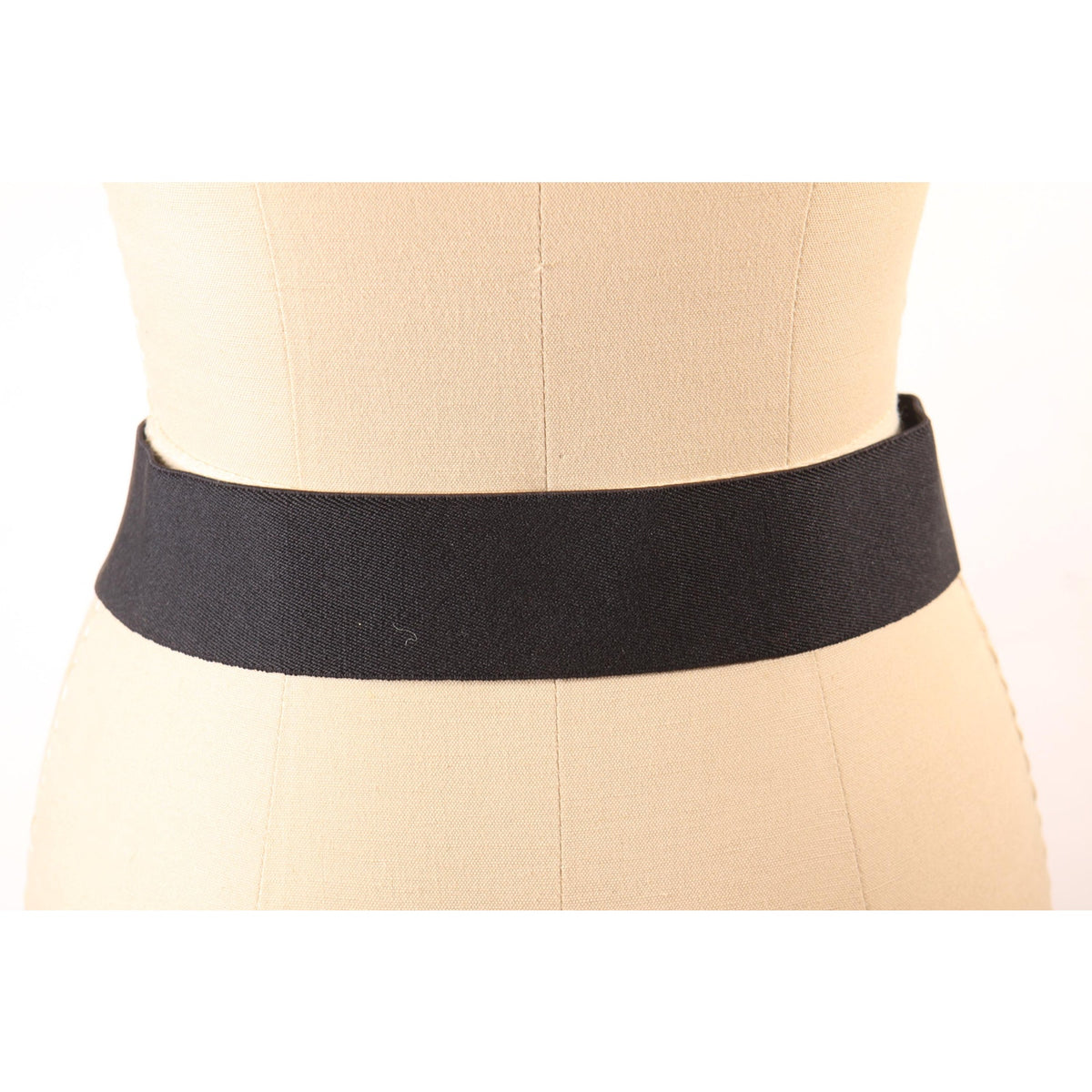1980s Black and Gold Stretch Belt