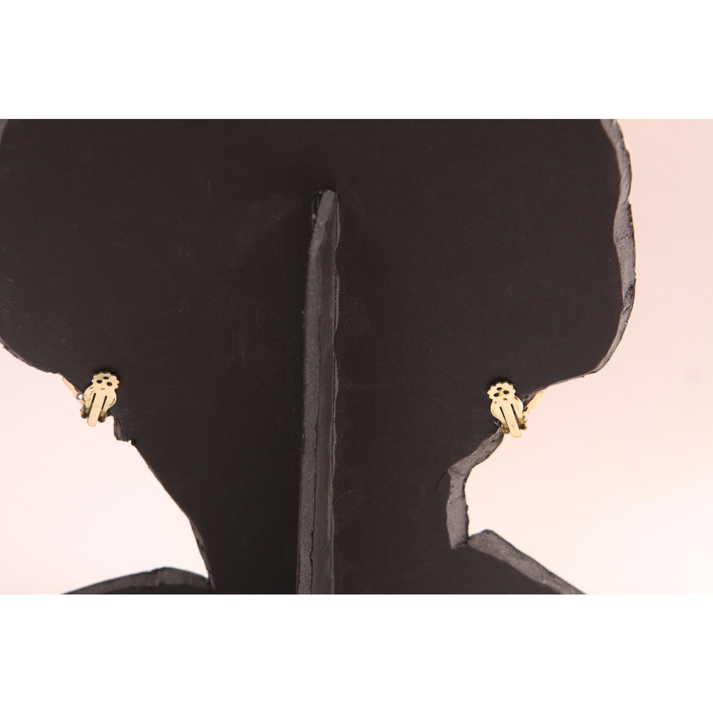 1950s 1960s Silver Tone Metal Abstract Clip On Earrings