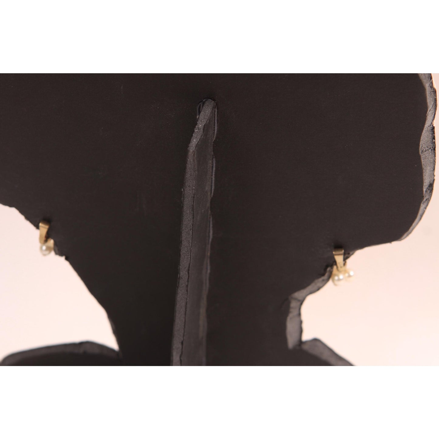 1960s Gold Tone Metal Faux Pearl Cluster Beaded Dangling Clip On Earrings