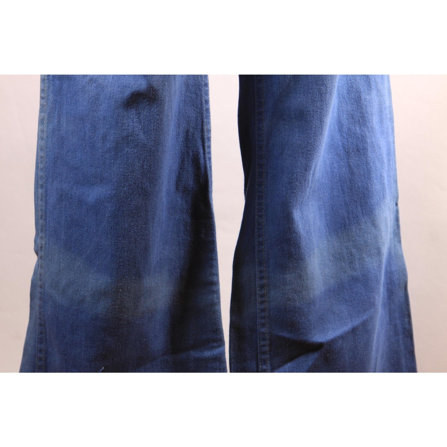 1970s Braided Woven Blue Denim Jeans by J. Daniel -34