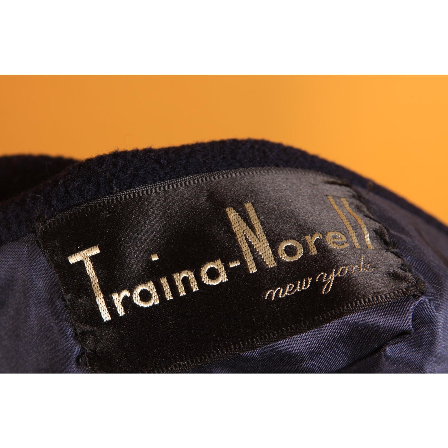 1950s Navy Blue Long Sleeve Button Up Pea Coat by Traina-Norell -XL