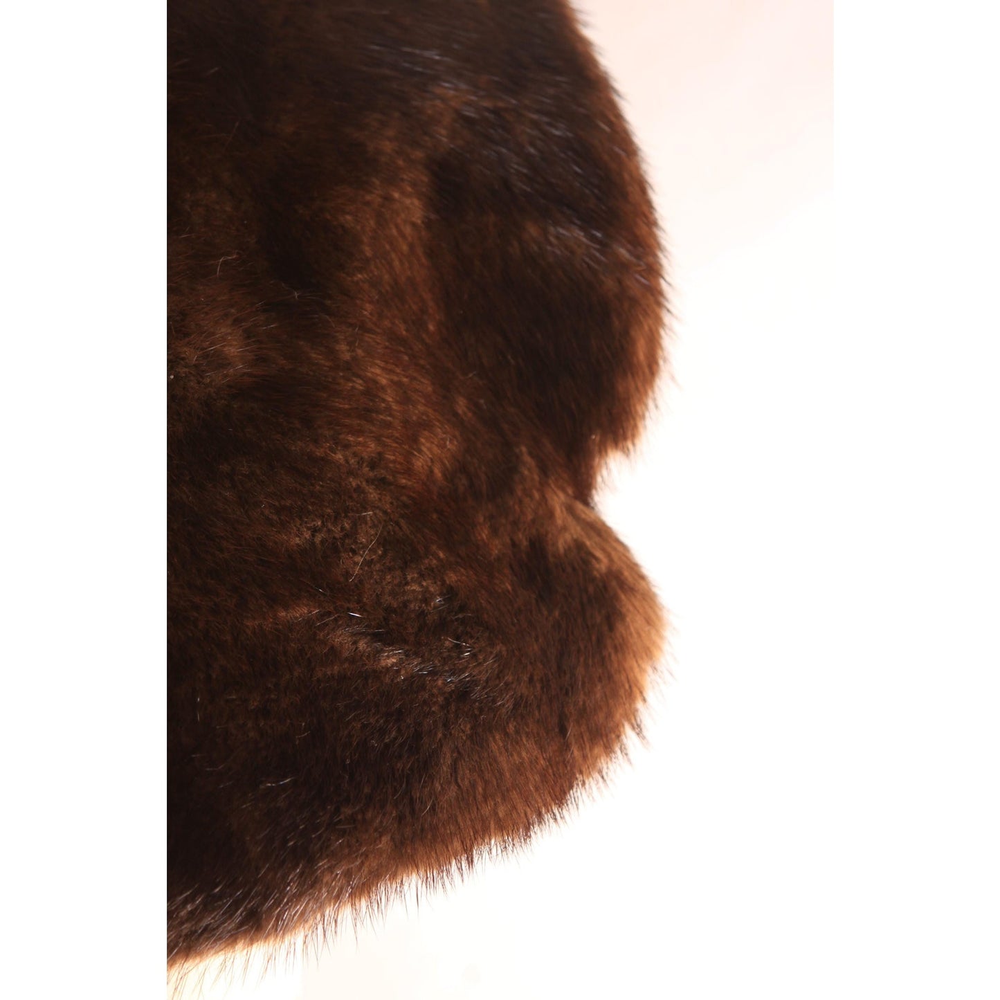 1950s Dark Brown Mink Fur Bib Collar