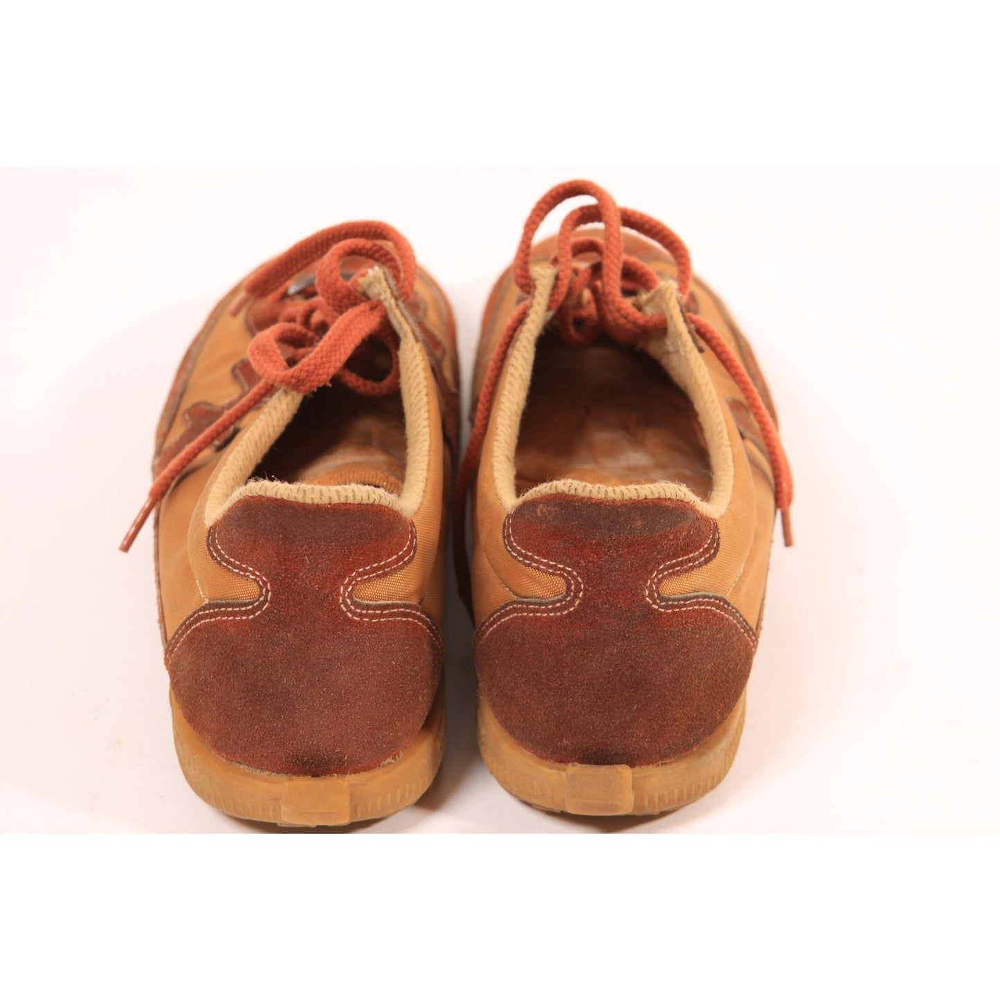 1970s Red Brown Earth Tone Suede Leather Wingnut Famolare Tennis Shoes Sneakers by Wingnut Famolare-Size 7M