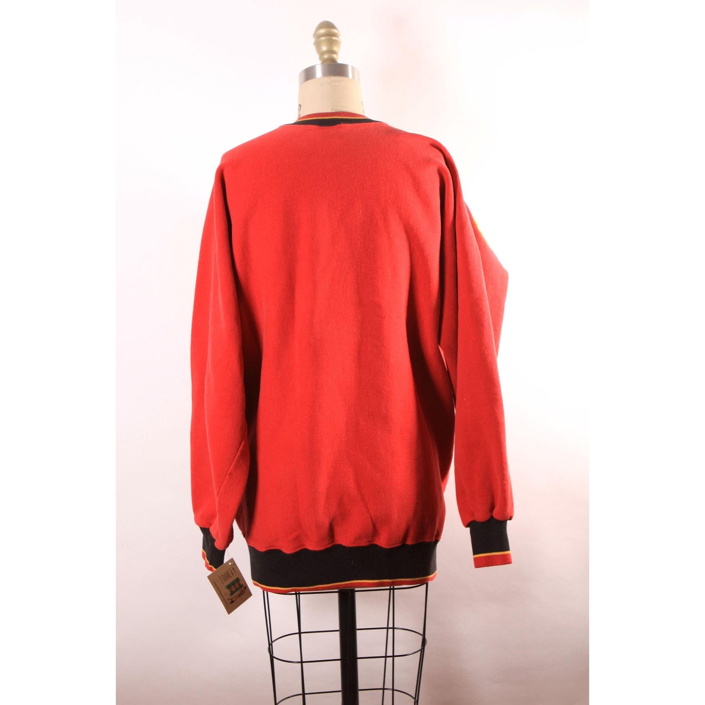 1990s, Red, Black and Yellow Kansas City Chiefs Pullover Unisex Sweatshirt by Legends -L