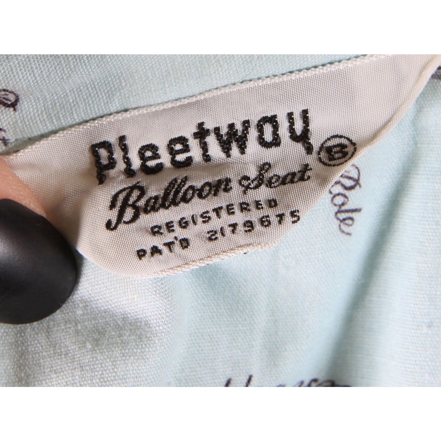 Deadstock 1950s Novelty Blue, Gold and Black Best Supporting Role Oscar Mens Pajama Top by Pleetway -XL