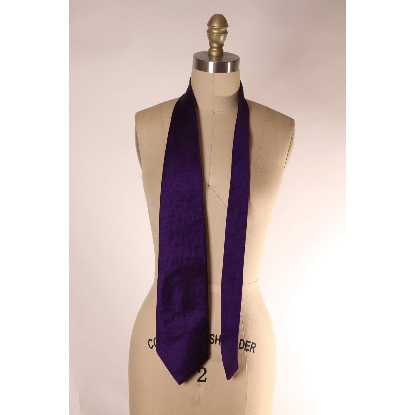 1970s Purple Wide Necktie Tie by Wembley