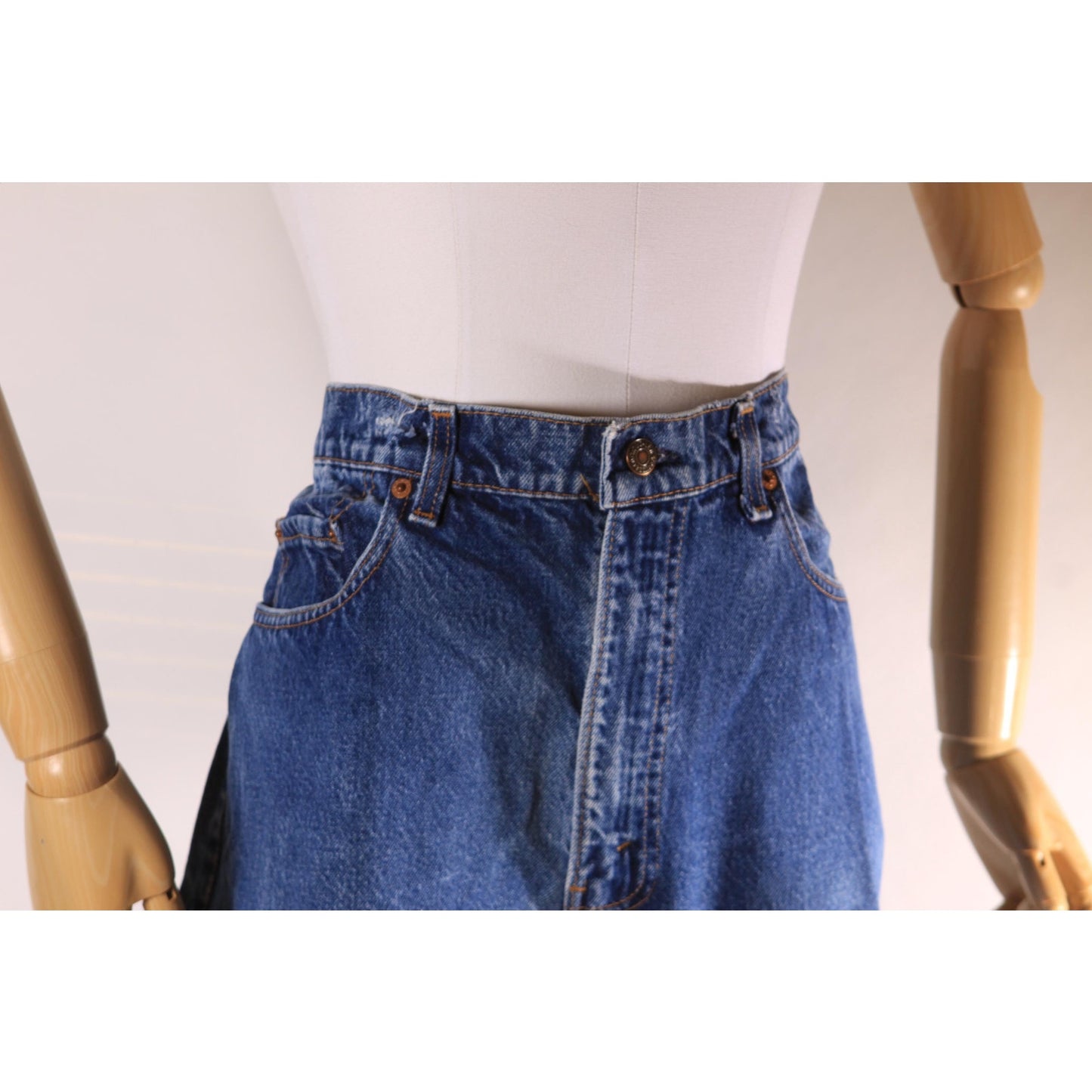 1980s Blue Denim 517 Mens Red Tab Jeans by Levi's - 36x29