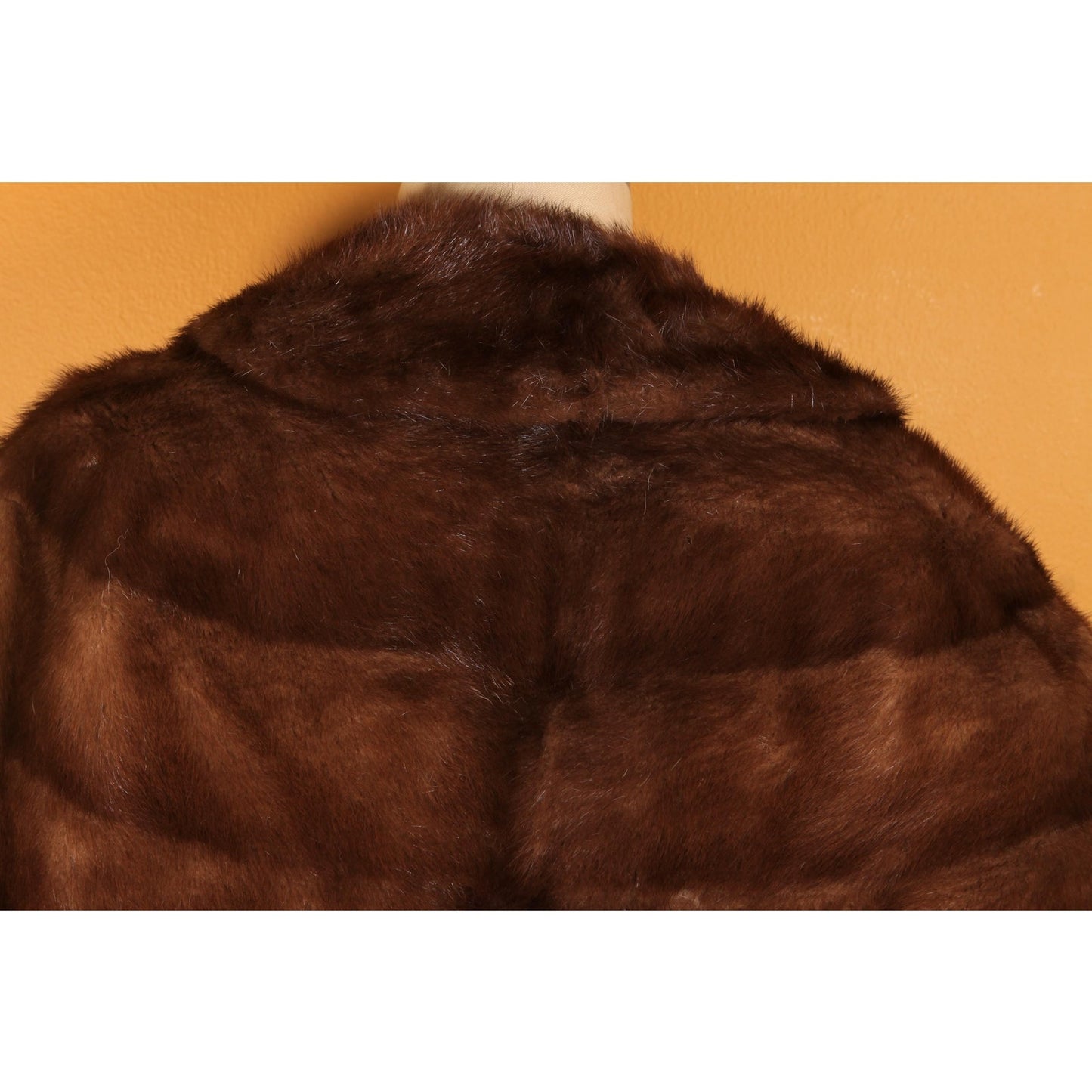 1950s Dark Brown Mink Fur Wrap Shawl