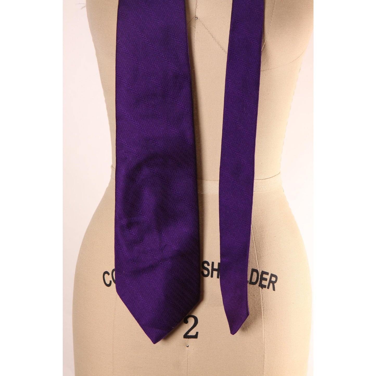 1970s Purple Wide Necktie Tie by Wembley