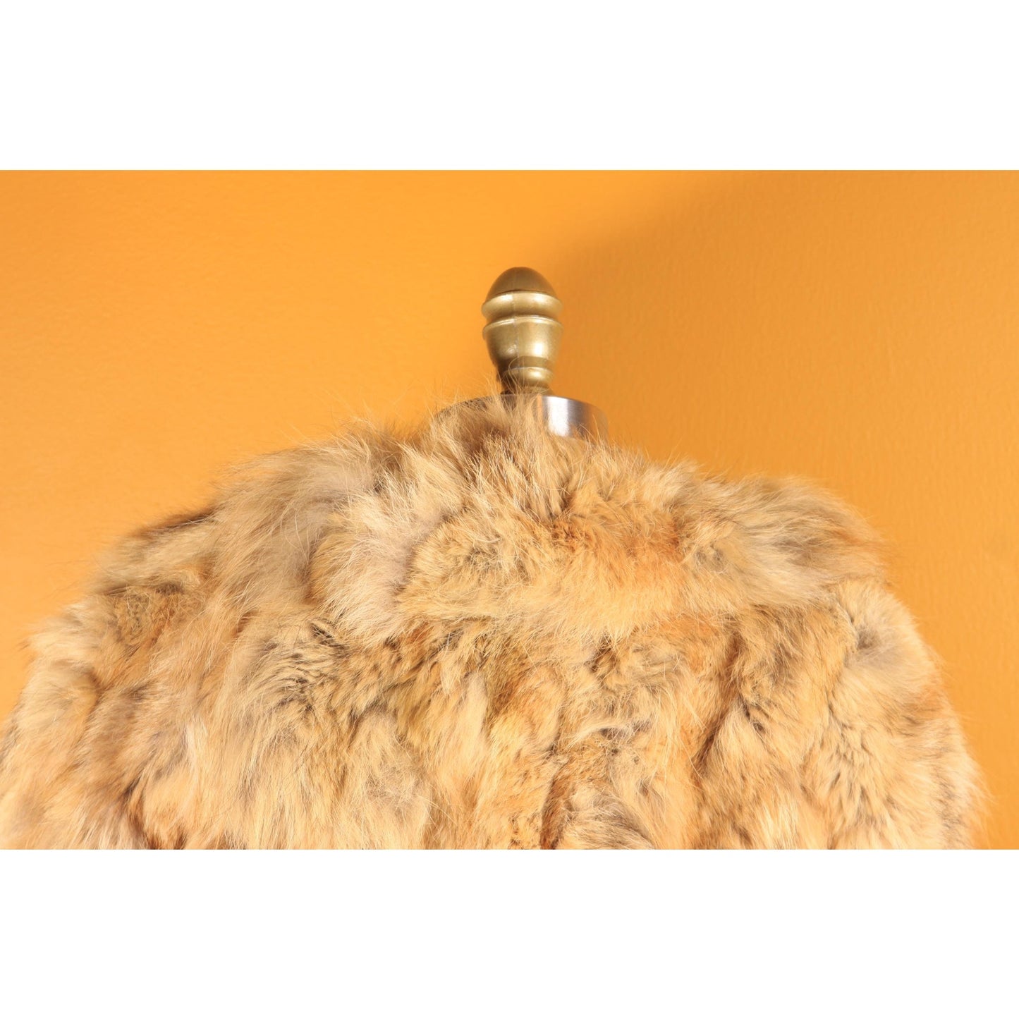 1970s Brown and Tan Patchwork Coyote Fur Coat by Furrocious -M