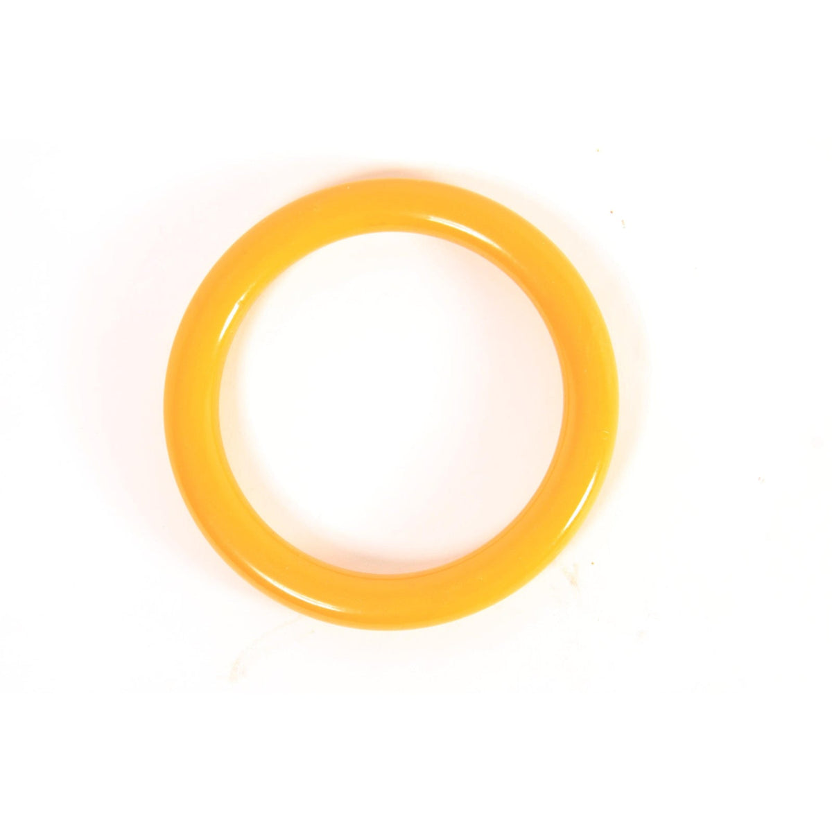 1940s 1950s Creamed Corn Yellow Bakelite Bangle Bracelet