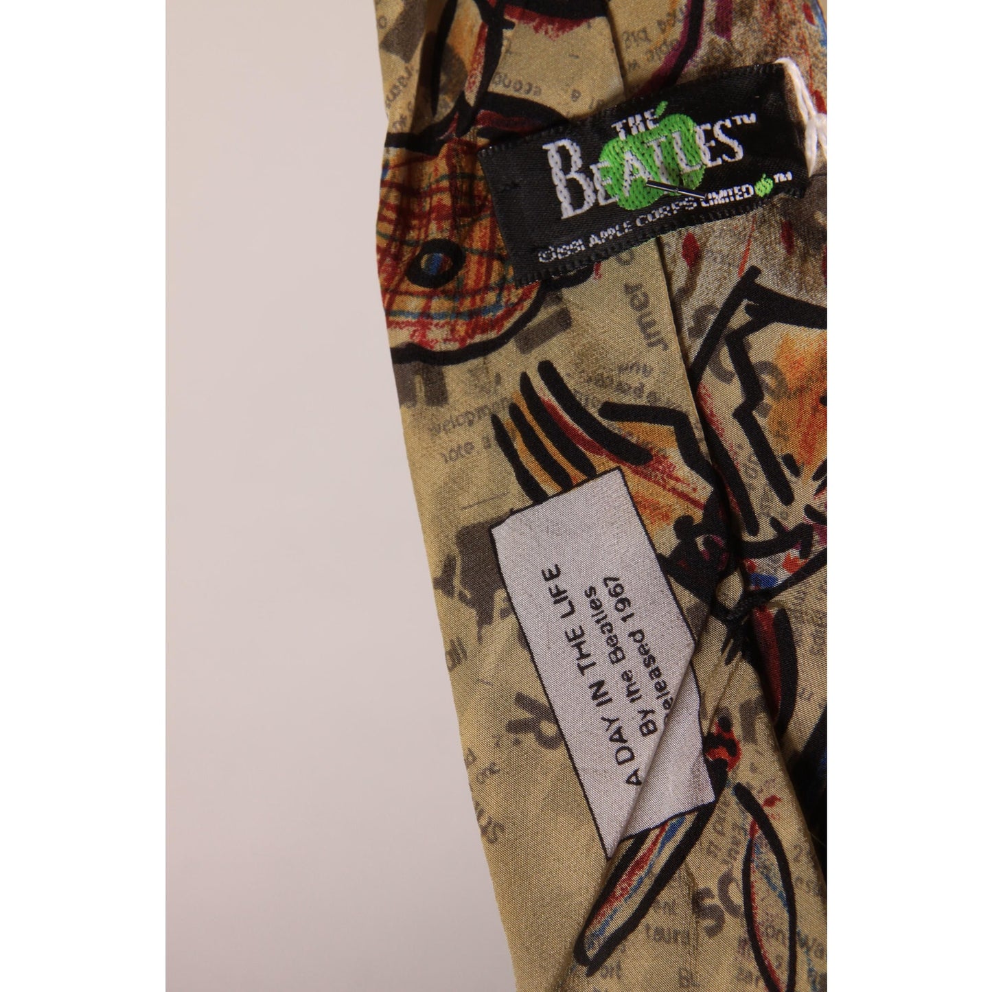 1990s Novelty Abstract The Beatles A Day in the Life Necktie Tie by The Beatles