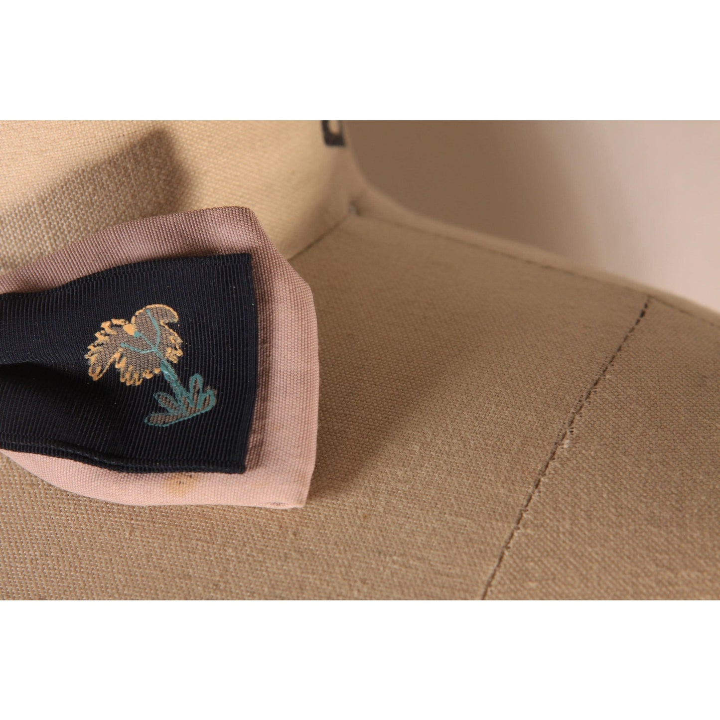 1950s Navy Blue and Pink Hawaiian Palm Tree Tie Bowtie