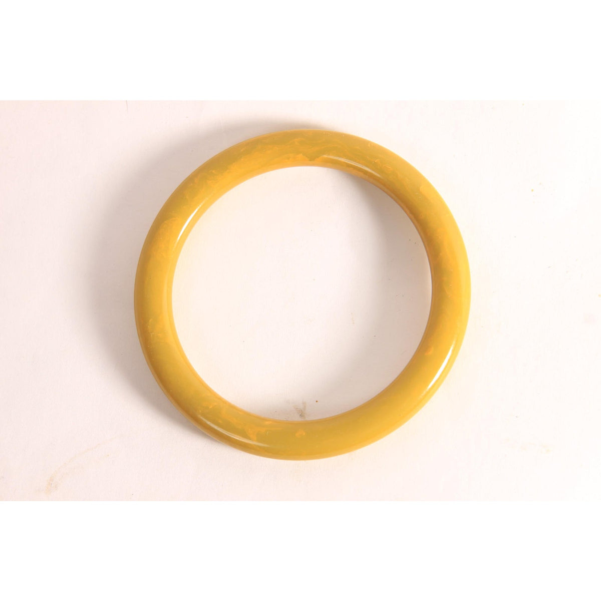 1940s 1950s Olive Green Swirl End of Day Bakelite Bangle Bracelet