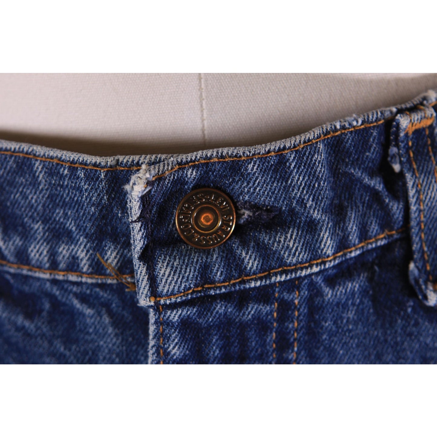 1980s Blue Denim 517 Mens Red Tab Jeans by Levi's - 36x29
