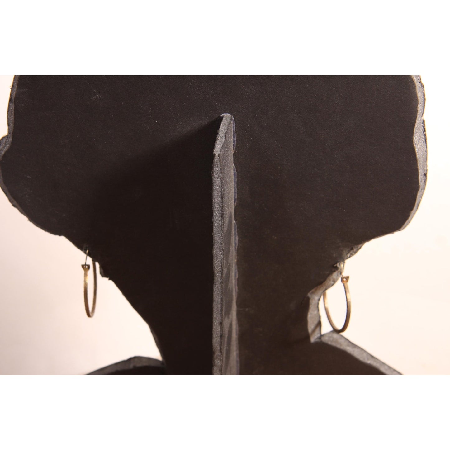 1970s Silver Tone Metal Etched Hoop Pierced Earrings