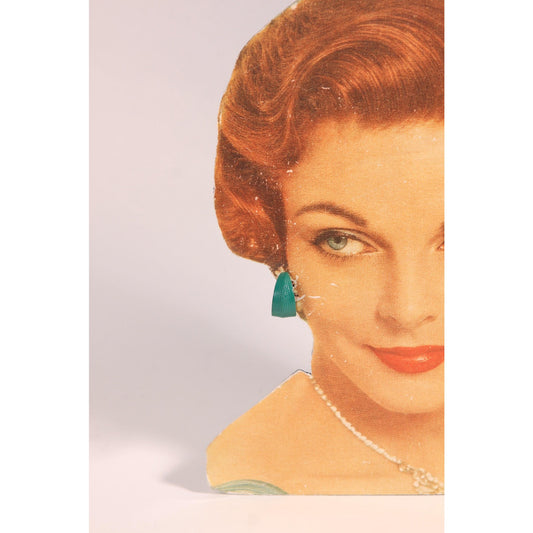 1970s Teal Blue Green Painted Metal Hoop Clip On Earrings