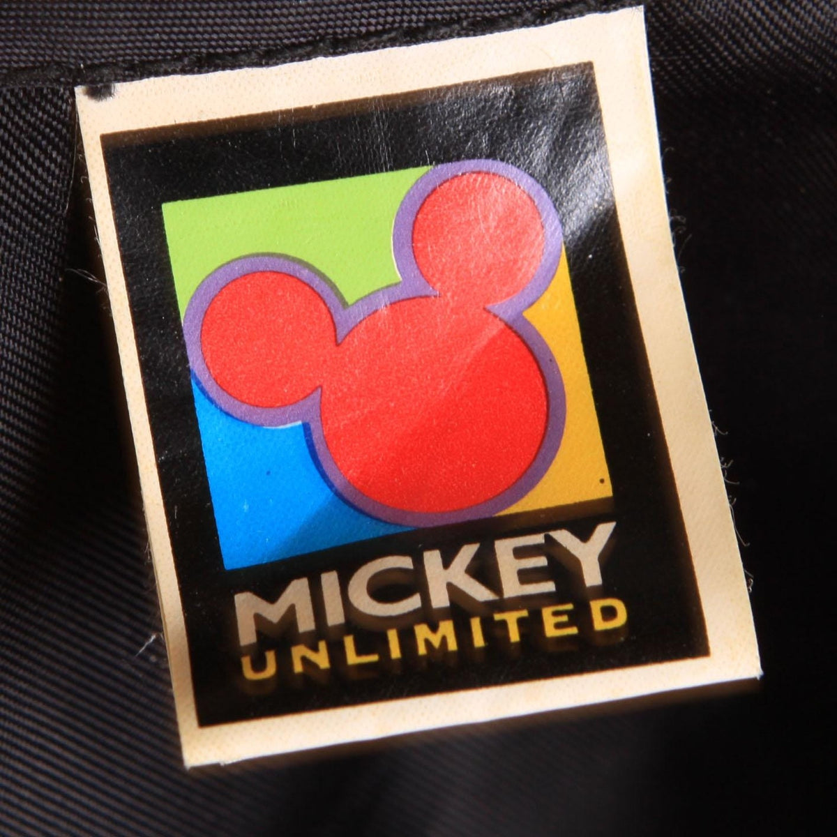 1980s 1990s Black Suede Leather Embroidered Mickey Mouse Vest by Mickey Unlimited -S/M
