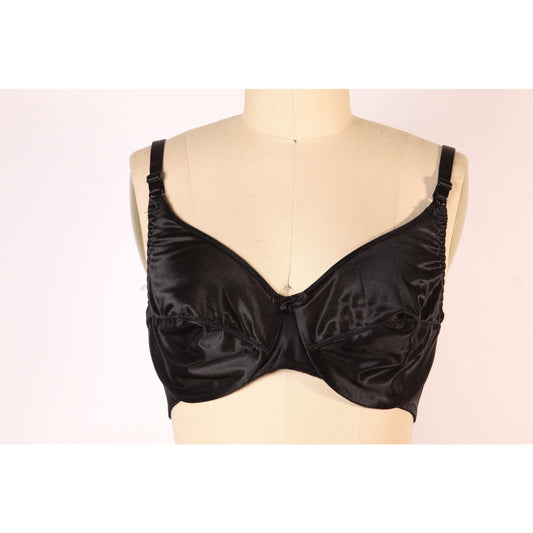 1970s Black Bow Detail Bra by Bali-38B