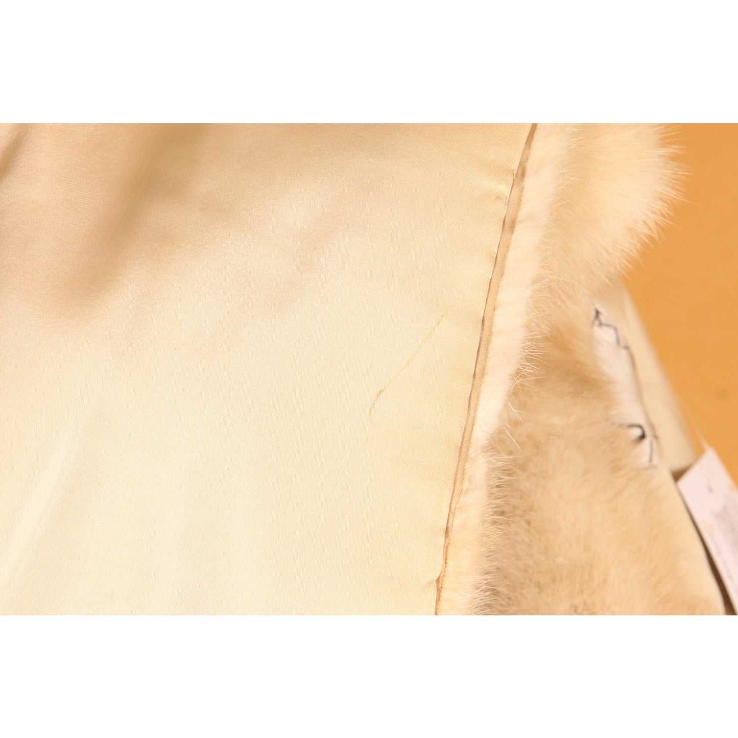1950s Blonde Cream Mink Fur Shawl Wrap by Evan's Furs