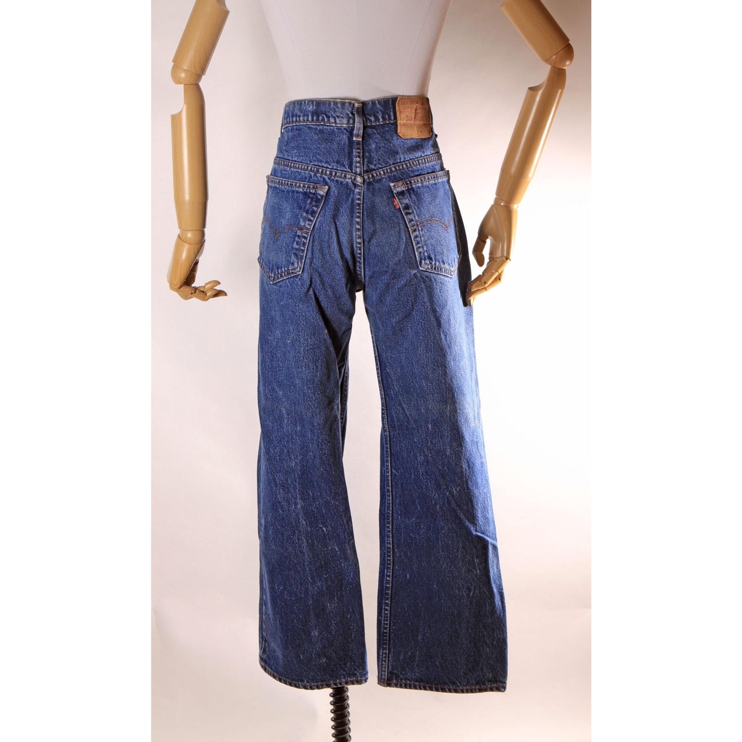 1980s Blue Denim 517 Mens Red Tab Jeans by Levi's - 36x29