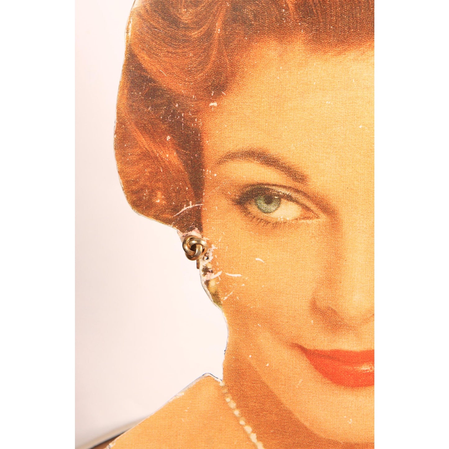 1950s Silver Tone Metal Woven Screw Back Earrings