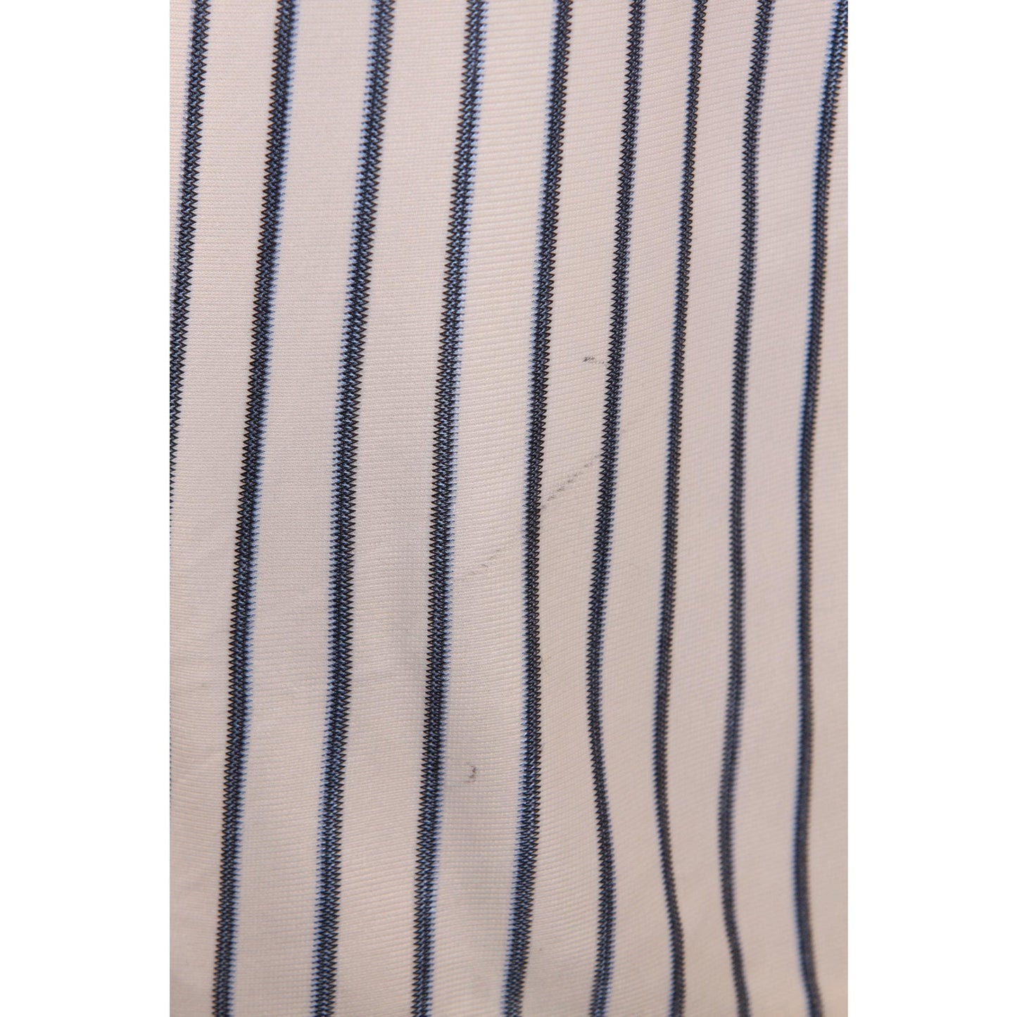 1960s White and Blue Striped Pocket Short Sleeve Dress