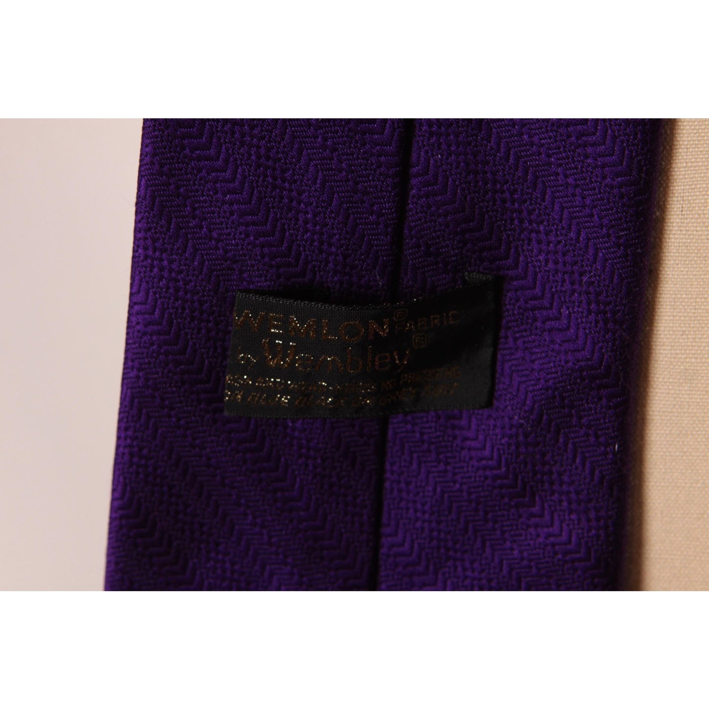 1970s Purple Wide Necktie Tie by Wembley