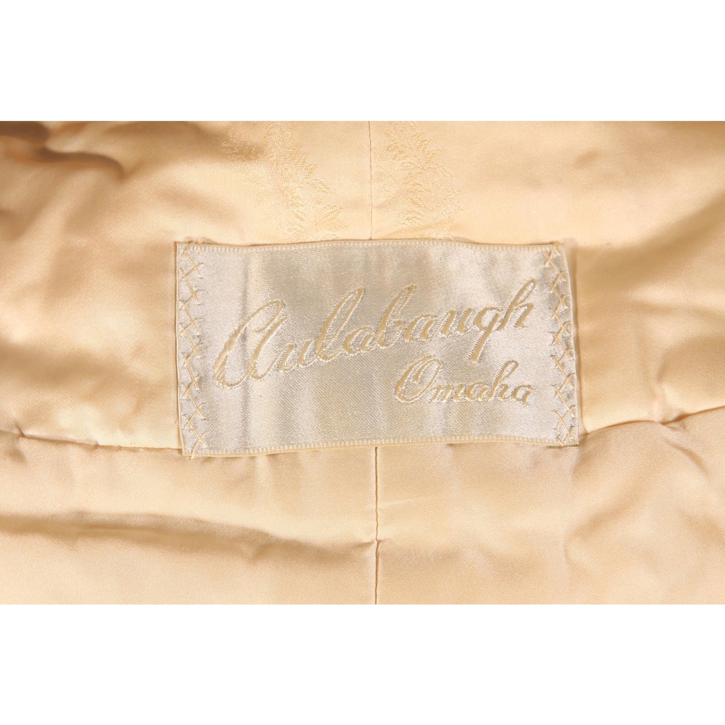 1950s White Cream Fox Fur Coat Wrap by Aulabaugh Omaha