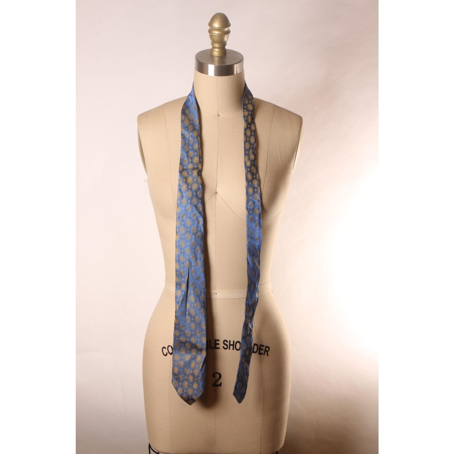 1950s Blue and Yellow Atomic Starburst Necktie Tie by Ties