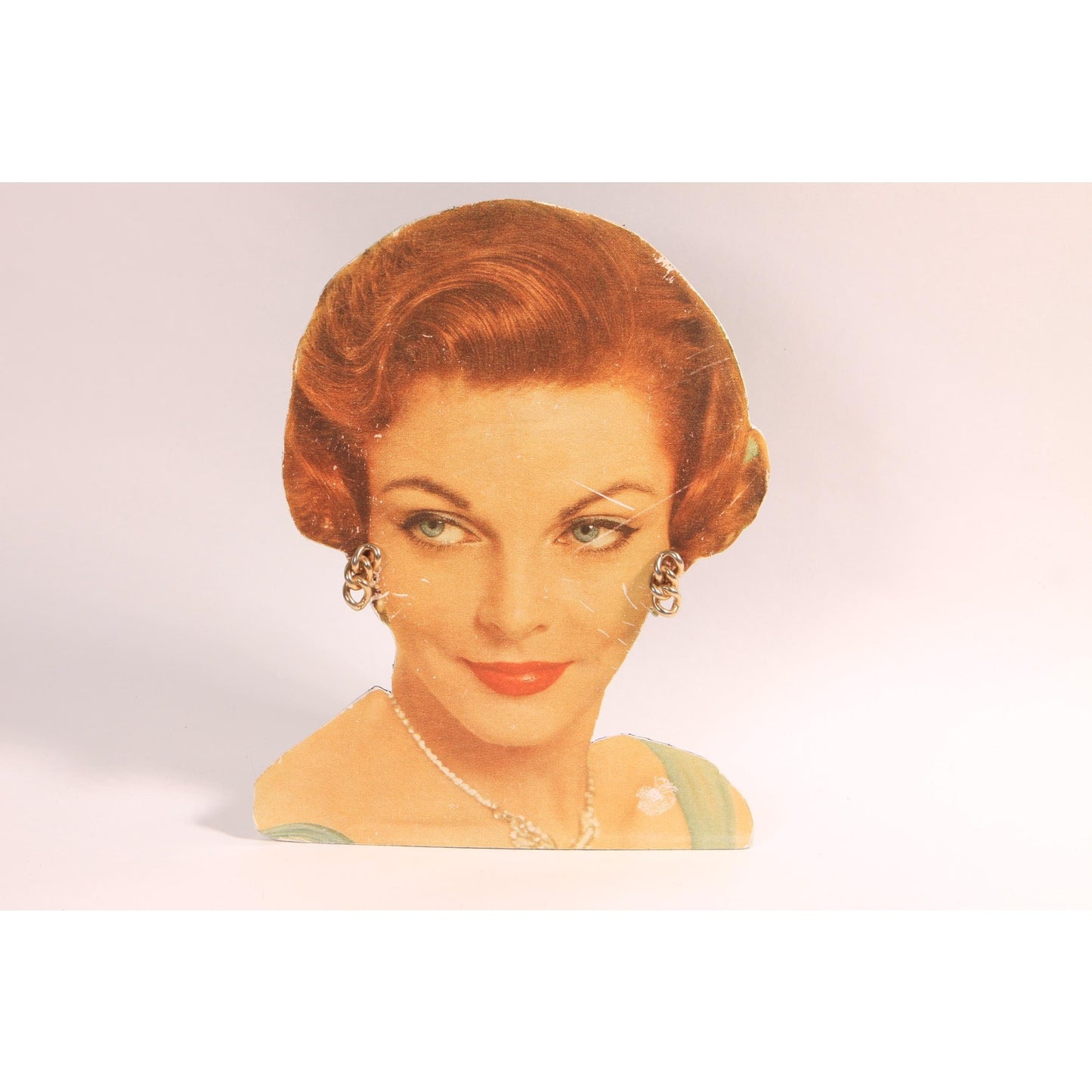 1960s Novelty Gold Tone Metal Chain Clip On Earrings by Reinad