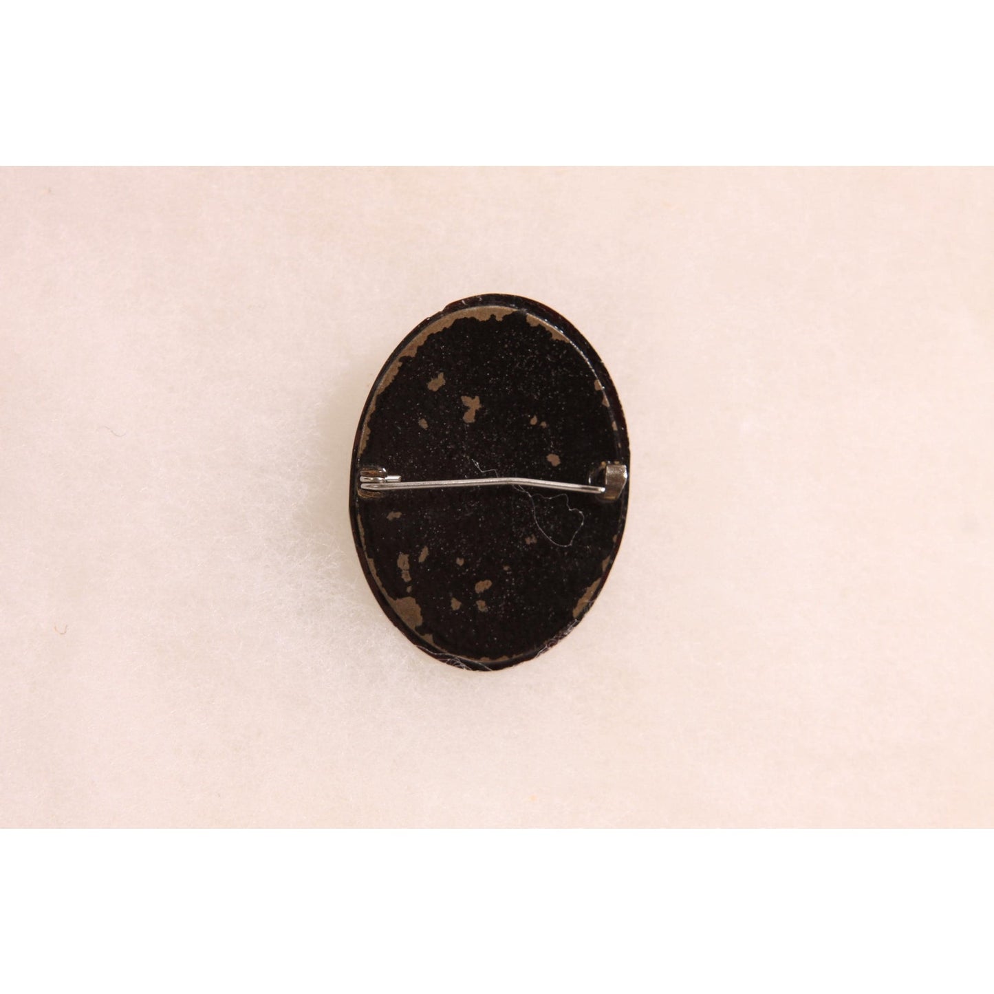 1930s 1940s Black, Cream and Brown Cameo Brooch